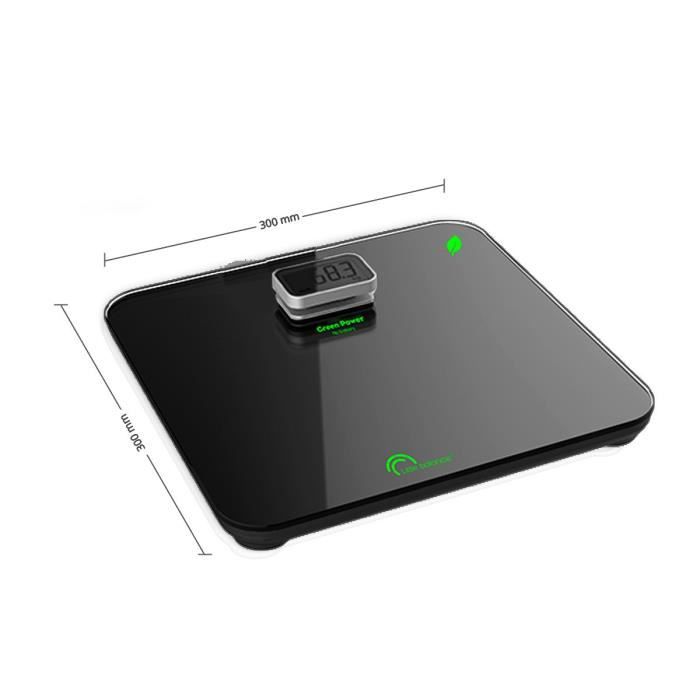 LITTLE BALANCE Bathroom Scale - 8276 Kinetic Premium - Battery-free - 180 kg/ 100 g - Black