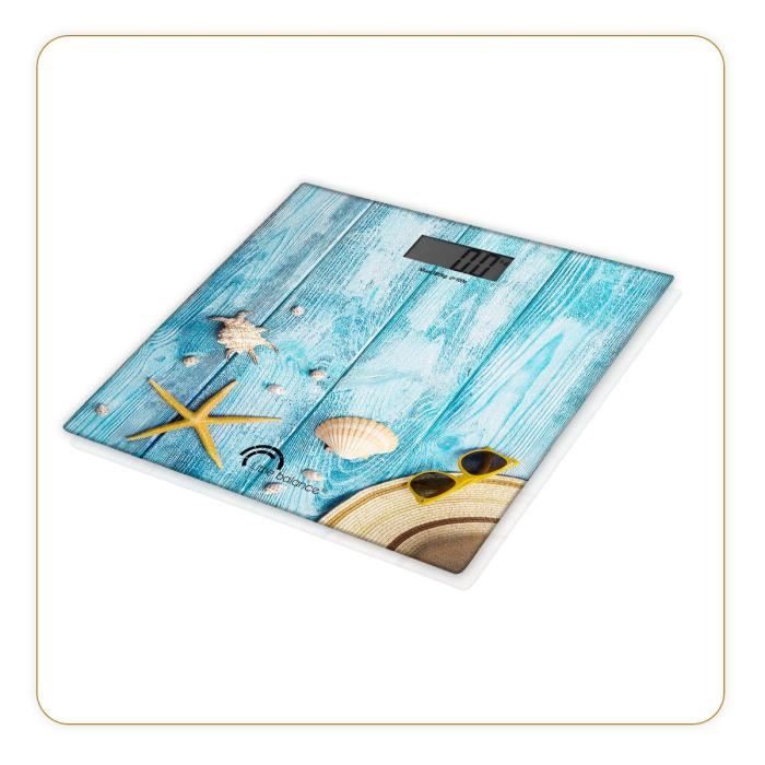 LITTLE BALANCE Electronic Bathroom Scale - Seashell Design - 180 kg/ 100 g