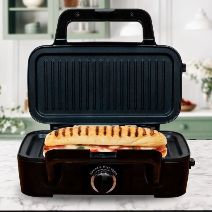 LITTLE BALANCE Waffle Maker - Speed'n Mixt - 1200W - 2 Plates
