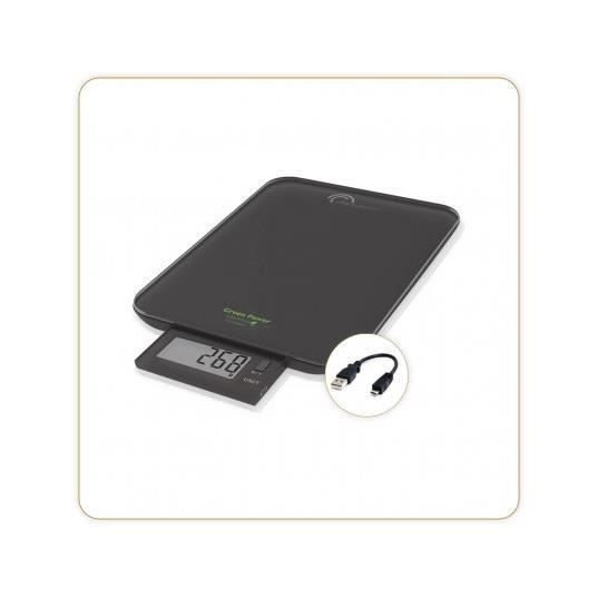 LITTLE BALANCE Kitchen Scale - Slide 10 - Black - USB Rechargeable - Repairable