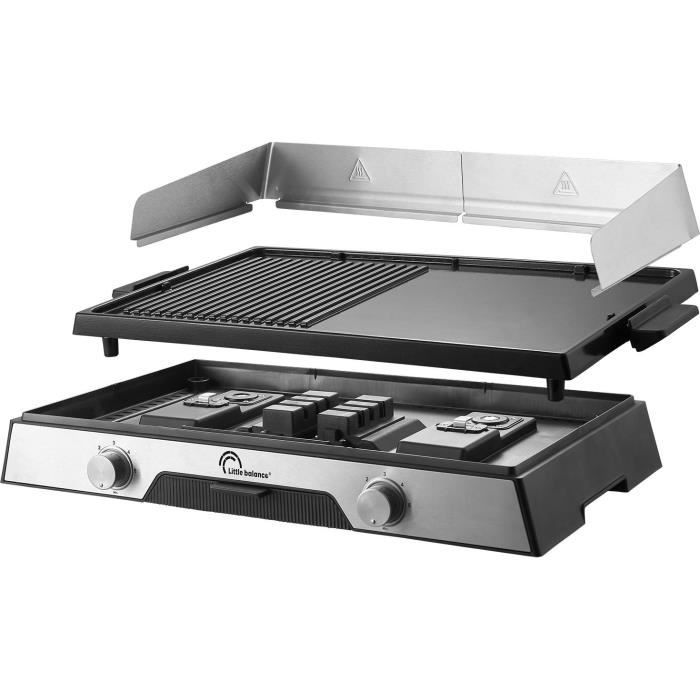 LITTLE BALANCE Electric Griddle - 8735 - 50 x 30 cm - 2200W - PFAS-Free Coating 50x30cm