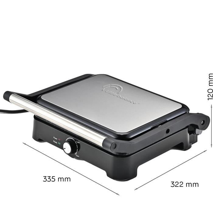LITTLE BALANCE 8744 Meat Grill - 2000 W - Black