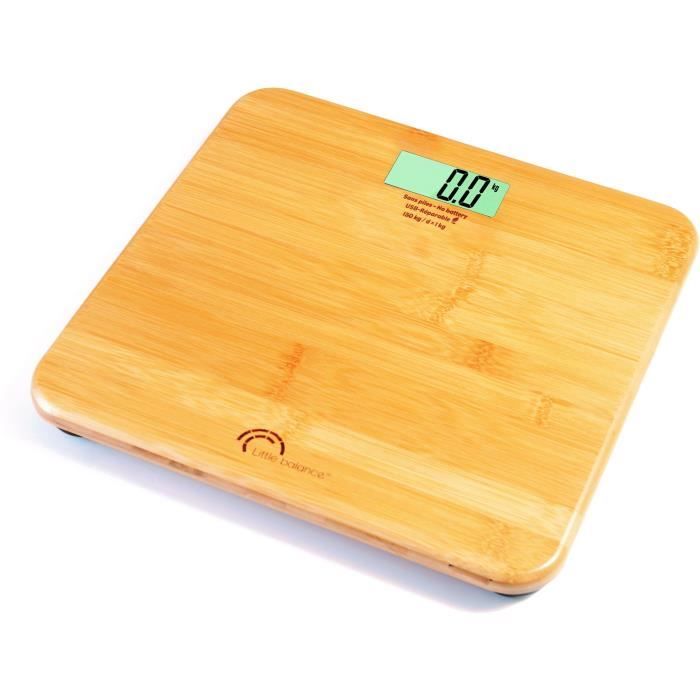 LITTLE BALANCE Bathroom Scale - 8745 - USB Rechargeable - 150 kg/ 100 g - My Bamboo