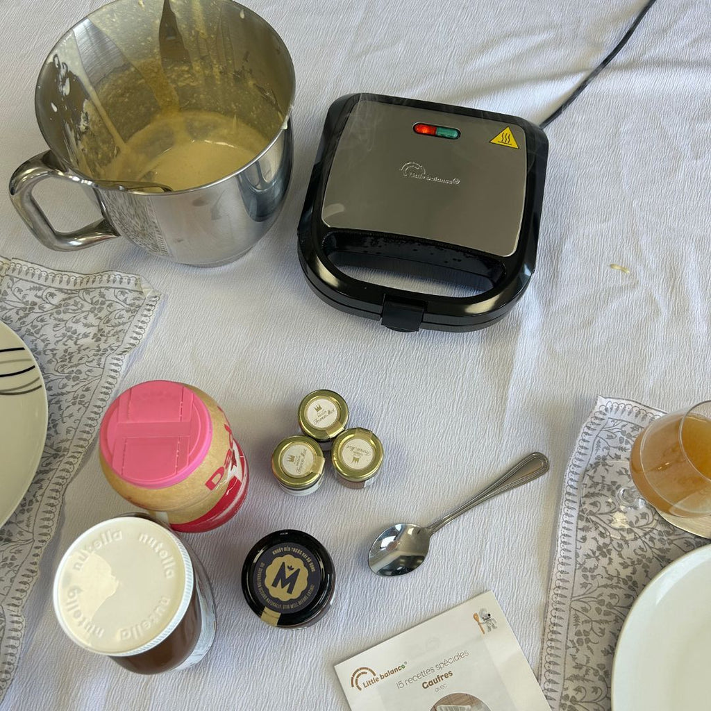 LITTLE BALANCE Waffle Maker - Happy Waffles - 750W - PFAS-free
