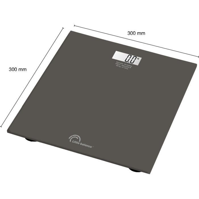 LITTLE BALANCE Bathroom Scale - SB3 - USB-C - Tonka - 180 kg/ 100 g - 28 x 28 cm
