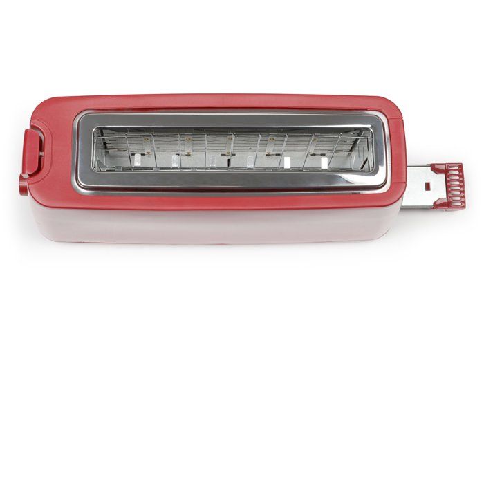 Grille-pain fente longue - LIVOO - DOD168RC - 900 W - Thermostat réglable : 7 niveaux - Rouge