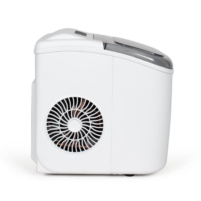 LIVOO Ice Maker - DOM484 - Produces Up to 12 kg/day - 1.2 L Reservoir - Self-cleaning