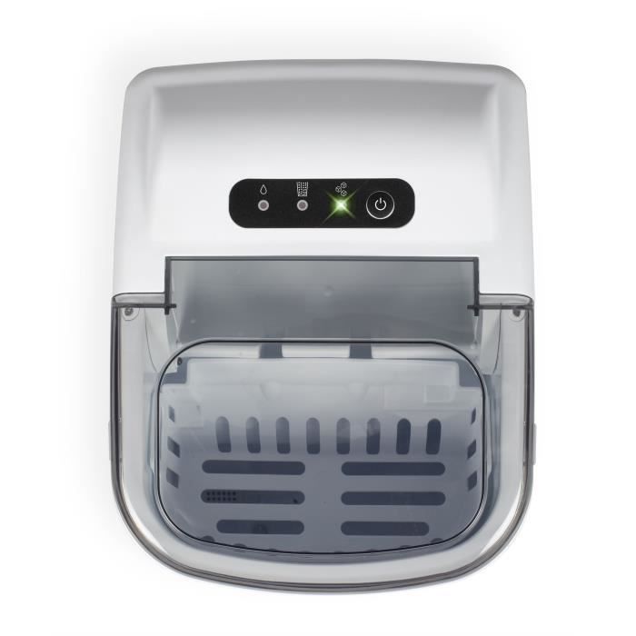 LIVOO Ice Maker - DOM484 - Produces Up to 12 kg/day - 1.2 L Reservoir - Self-cleaning