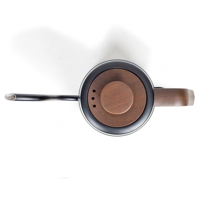 LIVOO Gooseneck Kettle - DOD206 - 1360 W - 1 L - 360° Swivel Base - Black/ Brown