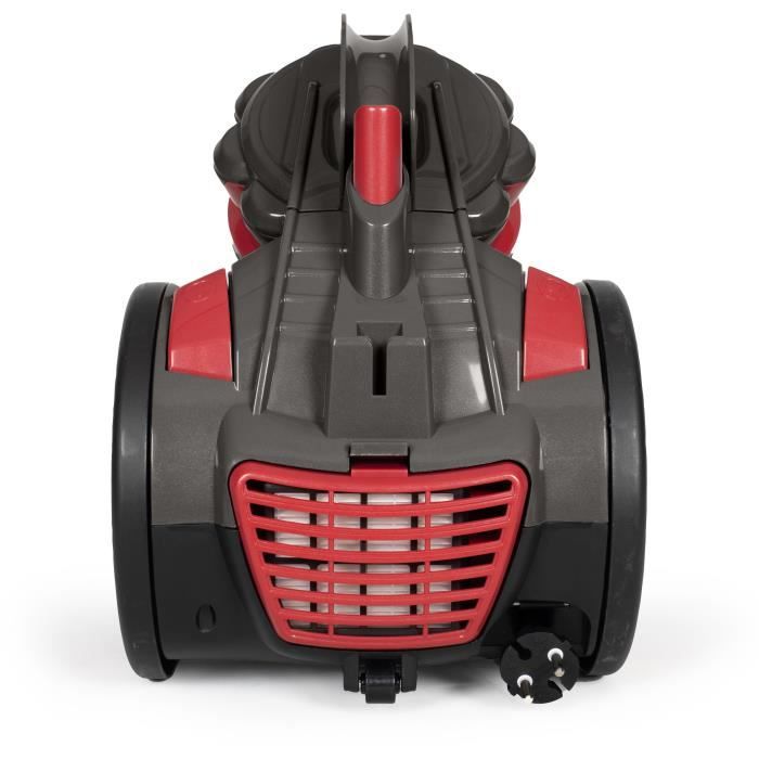 LIVOO DOH136R Bagless Multi-Cyclonic Vacuum Cleaner - 700 W - 16 kPa - 78 dB - 3 L - Washable Filter - Red/ Grey