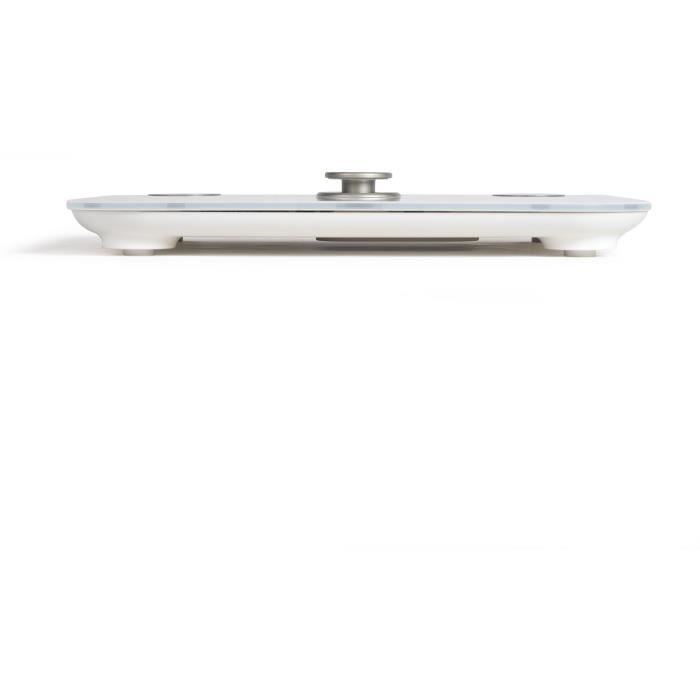 LIVOO Body Composition Scale - DOM465W - Dynamo Powered - 150 kg Max - 6 Indicators - White