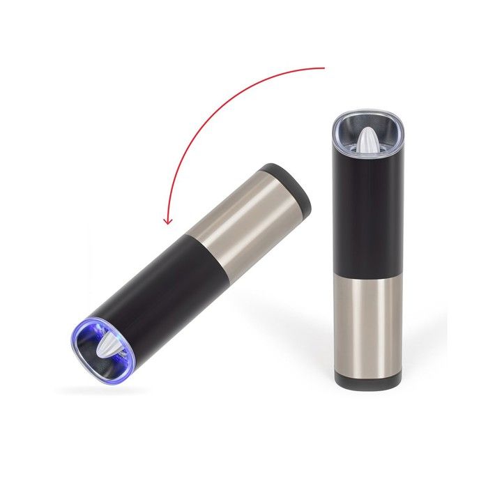LIVOO Spice Mill - GS161 - 80 ml - Adjustable Grinding - Blue LED - Gravity Refillable