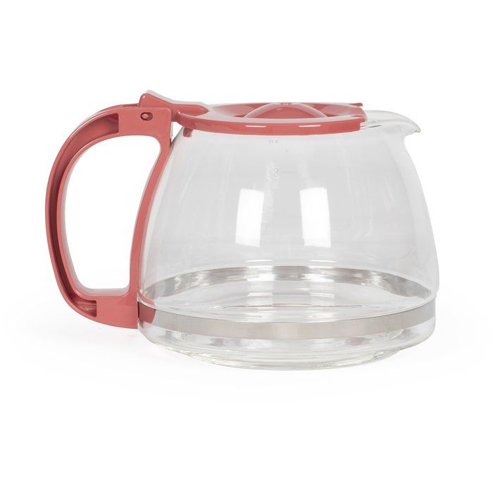 LIVOO Electric Coffee Maker, 750 W, 1.25 L, 10-12 Cups, Chili Red, DOD200RC