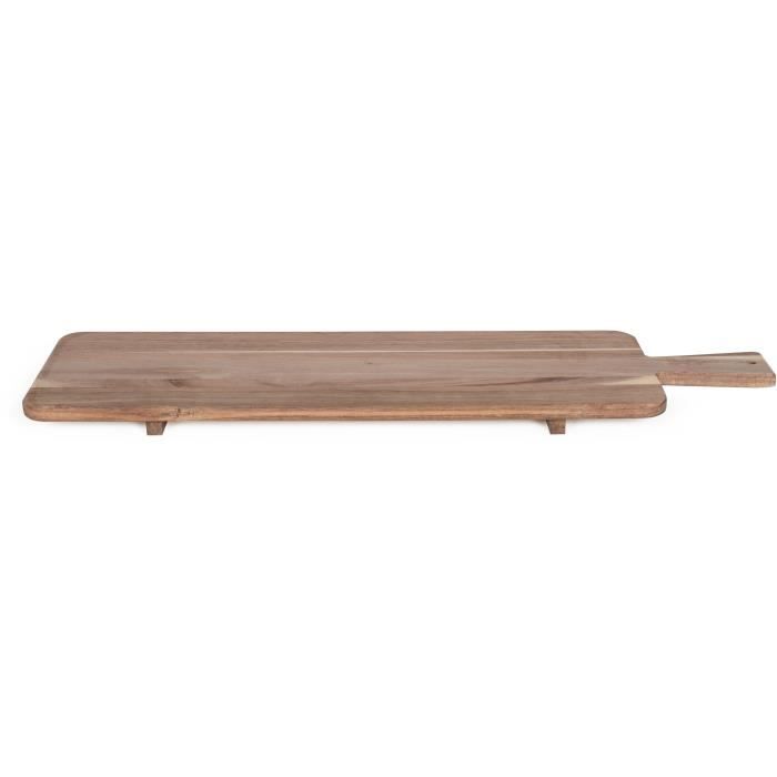 LIVOO Large Appetizer Board - FSC Acacia Wood - 75 x 19.5 cm - Wooden Legs MES151