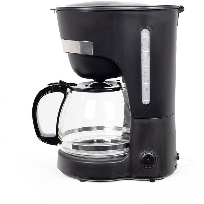LIVOO Electric Coffee Maker - 750 W - 1.25 L - 10 to 12 Cups - Black - DOD200N
