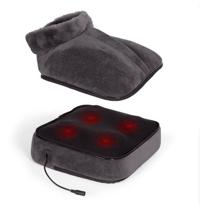 LIVOO 2-in-1 Shiatsu Massager - DOS204 - Feet and Back - 24 Heads - 3 Speeds - With Heat