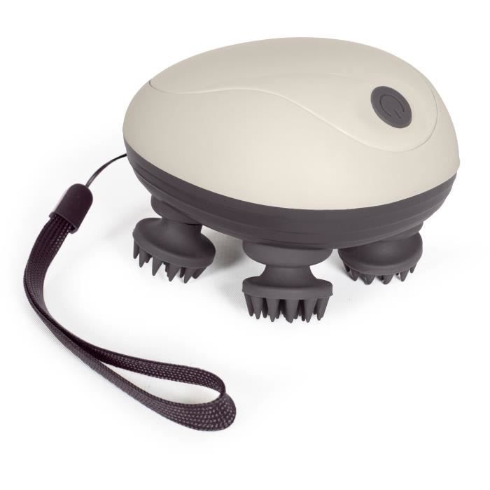 LIVOO Head and Scalp Massager - DOS202 - 2 Hours - 96 Nodules - 4 Heads - 3 Modes - IPX4