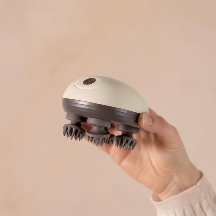 LIVOO Head and Scalp Massager - DOS202 - 2 Hours - 96 Nodules - 4 Heads - 3 Modes - IPX4