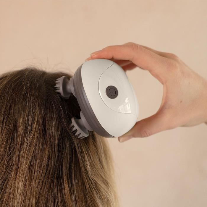 LIVOO Head and Scalp Massager - DOS202 - 2 Hours - 96 Nodules - 4 Heads - 3 Modes - IPX4