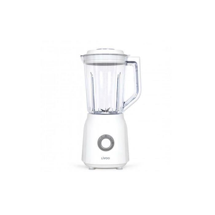 LIVOO Blender - 1.5 L - 600 W - 22,000 RPM - 2 Speeds - Turbo White