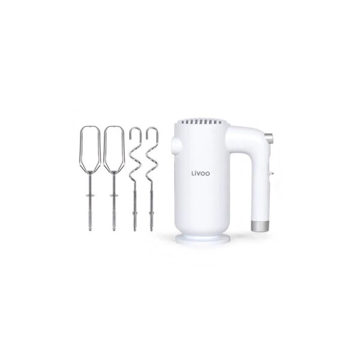 LIVOO Electric Mixer - 250 W - 5 Speeds - Turbo Function - White