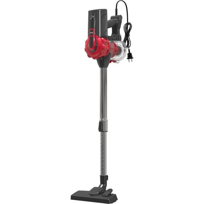 LIVOO DOH142 Corded Stick Vacuum Cleaner - 600 W - 12 kPa - 0.55 L - Red