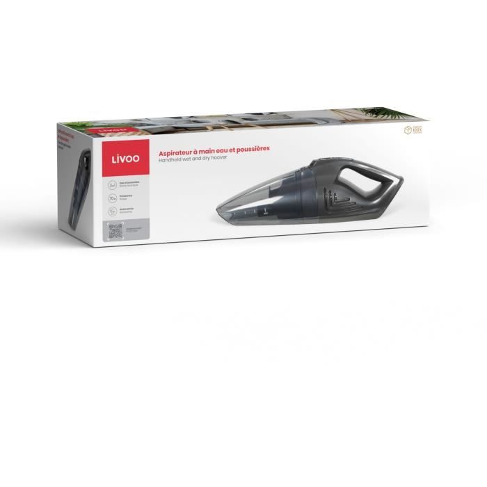 LIVOO DOH137G - Wet and Dry Handheld Vacuum Cleaner - 70W - 2-in-1