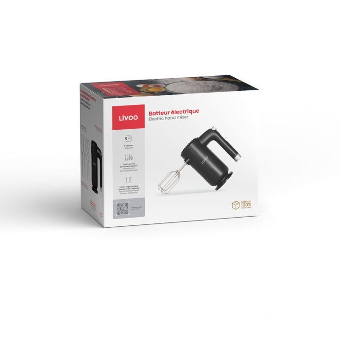 LIVOO Electric Mixer - 1000 g - 20x16x11cm