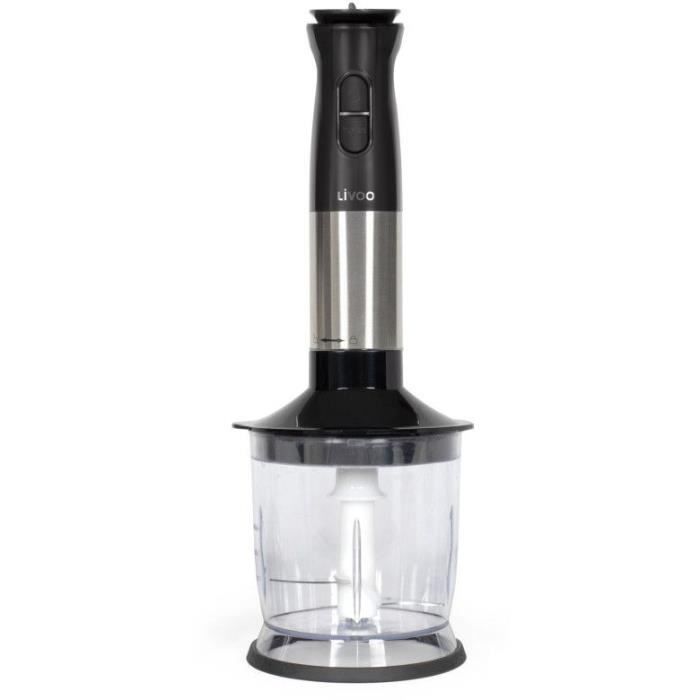 LIVOO Immersion Blender Set - 800W - 12 Speeds - Black - DOP246