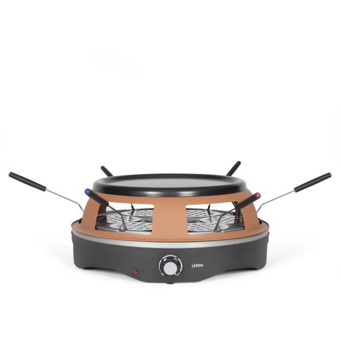LIVOO Pizza Oven - DOC304 - 1200W - 6 Mini Pizzas - Non-stick