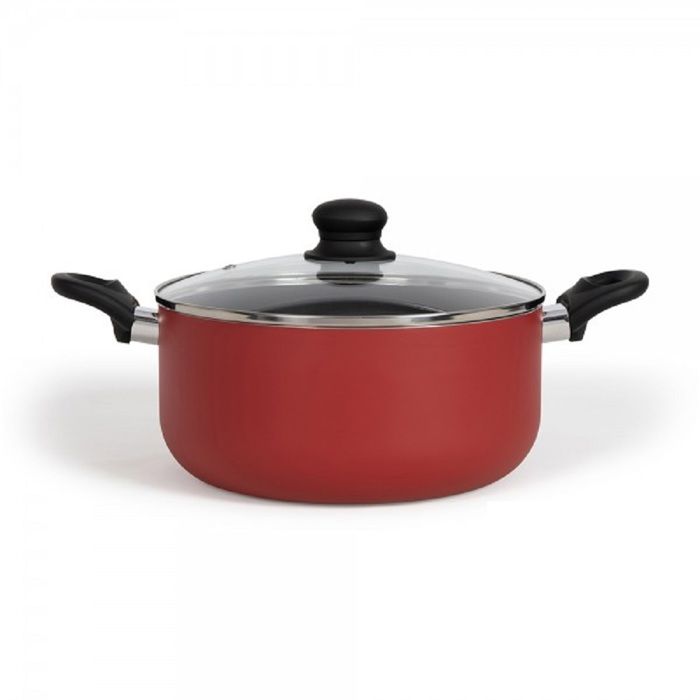 Livoo 28 cm Casserole Dish - MEP151R - Red - Compatible with All Stovetops