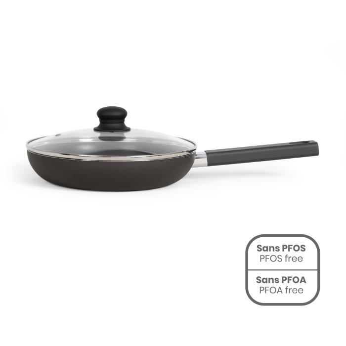 LIVOO MEP153N Sauté Pan - 26 cm - Non-stick - PFOA and PFOS free - Suitable for all hobs including induction