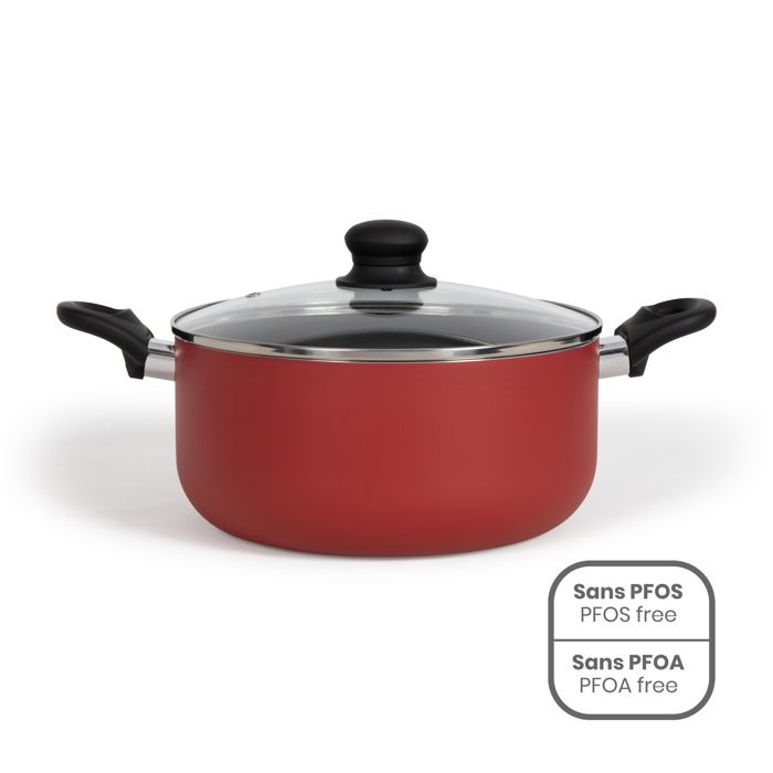 LIVOO Casserole Dish - MEP150R - 24 cm - Non-stick - Compatible with All Stovetops