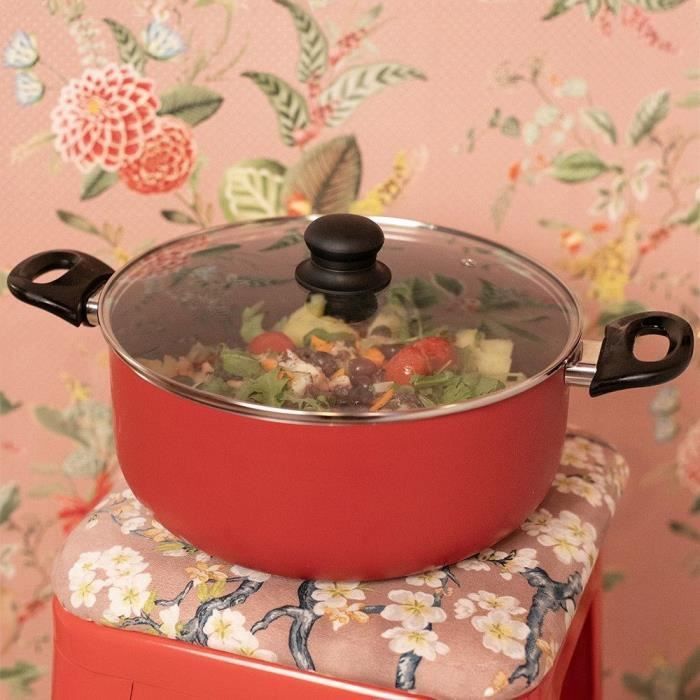 LIVOO Casserole Dish - MEP150R - 24 cm - Non-stick - Compatible with All Stovetops
