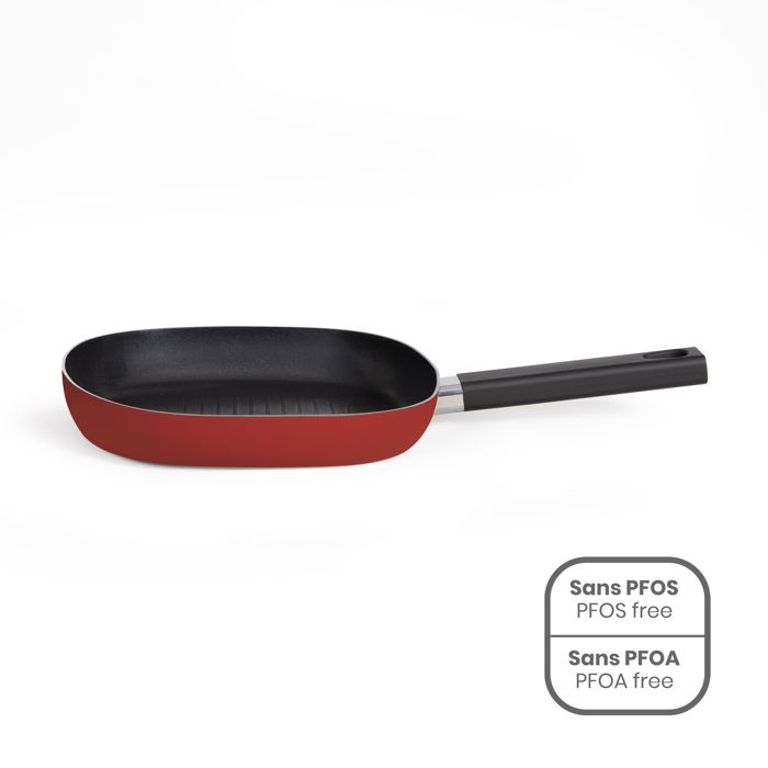 Livoo Grillette - 24 cm - Aluminum - Non-stick - Suitable for All Hobs Including Induction - MEP152