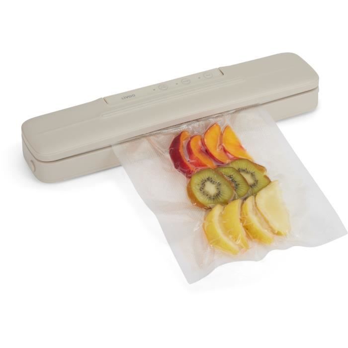 LIVOO Vacuum Sealer - DOM503C - 80W - 2 Functions - Film Roll Included