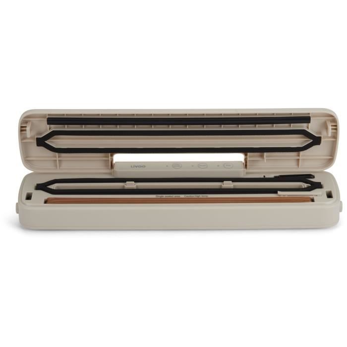 LIVOO Vacuum Sealer - DOM503C - 80W - 2 Functions - Film Roll Included
