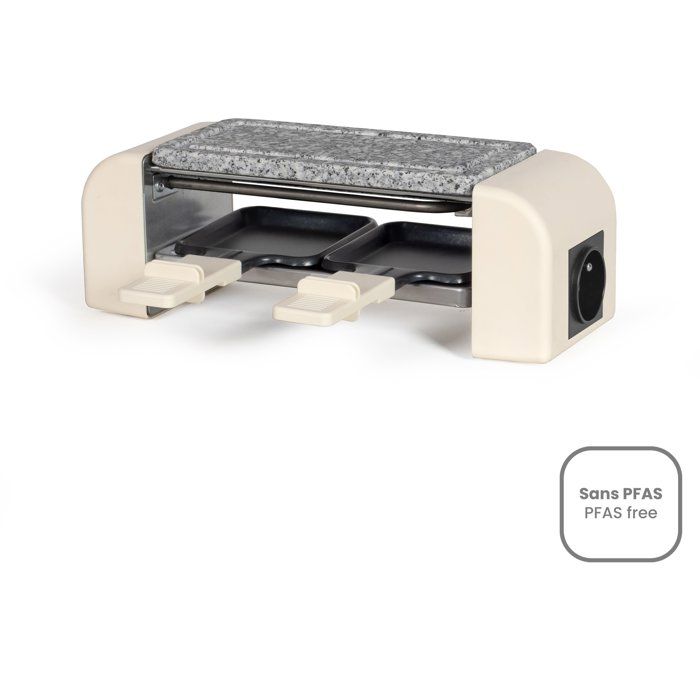 LIVOO Raclette Grill - DOC310C - 2 People - 450W - Automatic Thermostat