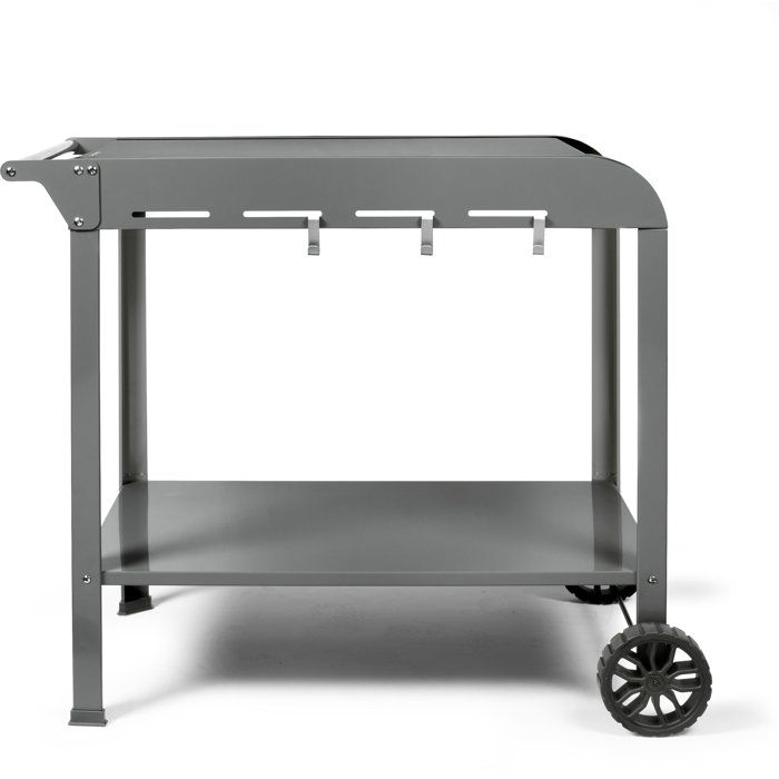 LIVOO Plancha Trolley - GS168G - 2 Wheels - Top Shelf 70 x 50 cm