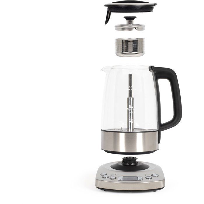LIVOO Automatic Kettle - DOD209 - 2200 W - 1.7 L - 3 Preset Brewing Modes - Glass/ Stainless Steel