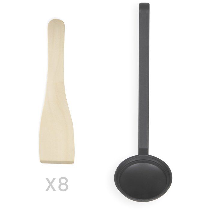 LIVOO Maxi Crepe Party - DOC186G - 1500W - 8 Mini Crepes Ø 12 cm - Non-Stick Coating - Black