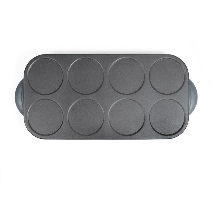 LIVOO Maxi Crepe Party - DOC186G - 1500W - 8 Mini Crepes Ø 12 cm - Non-Stick Coating - Black