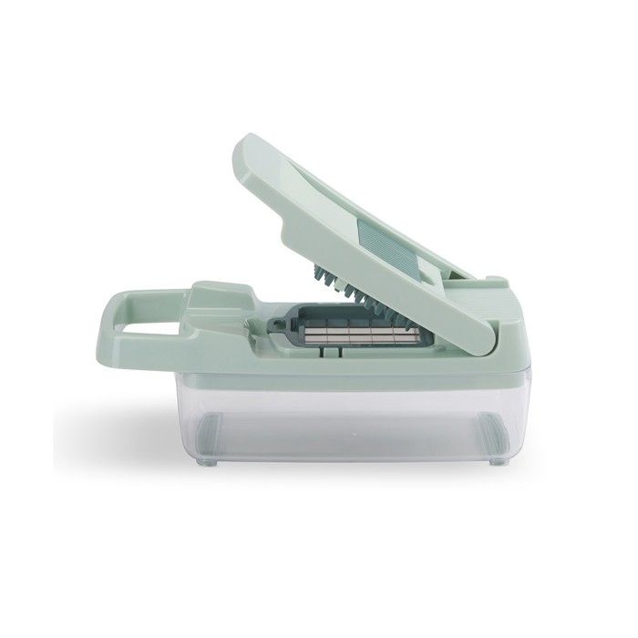LIVOO Multifunctional Mandoline Slicer - 8 Stainless Steel Blades - 1.5 L Collection Container - Dishwasher Safe MEN435