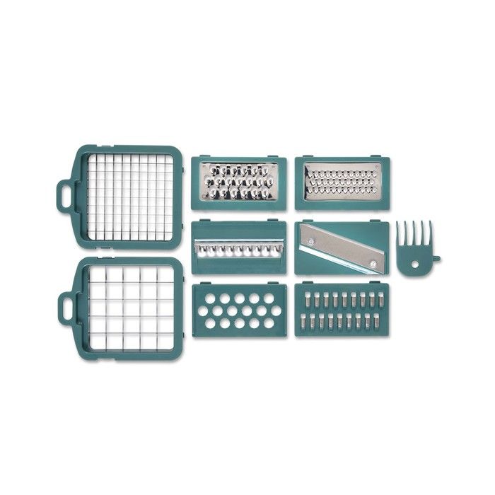 LIVOO Multifunctional Mandoline Slicer - 8 Stainless Steel Blades - 1.5 L Collection Container - Dishwasher Safe MEN435
