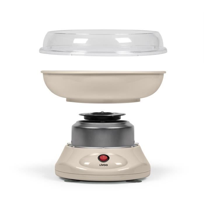 LIVOO DOM468C - Cotton Candy Machine - 450 W - Removable Bowl