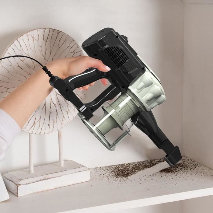 LIVOO DOH142V Corded Stick Vacuum Cleaner - 600 W - 12 kPa - 0.55 L - Green