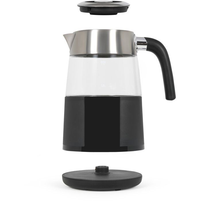 LIVOO DOD221N Digital Kettle - 1.7 L - 2200 W - 360° Swivel Base - Stainless Steel
