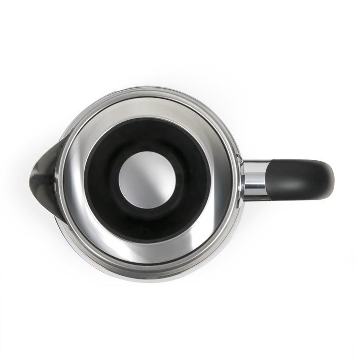 LIVOO DOD221N Digital Kettle - 1.7 L - 2200 W - 360° Swivel Base - Stainless Steel