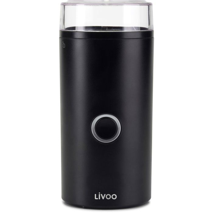 LIVOO Electric Coffee Grinder - DOD219N - 180 W - 12 cups - Black