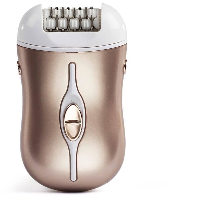 LIVOO Rechargeable Epilator - DOS167P - 32 Tweezers - 2 Speeds - 45 Min Battery Life